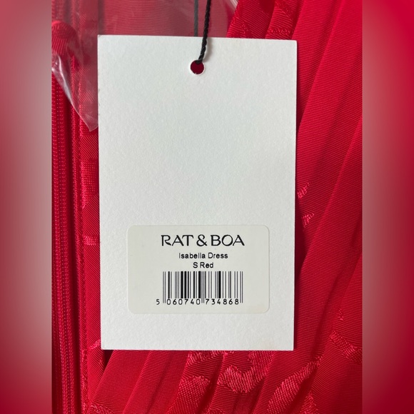 Rat and Boa RED Isabella Dress. NWT. Size Small - Picture 5 of 5